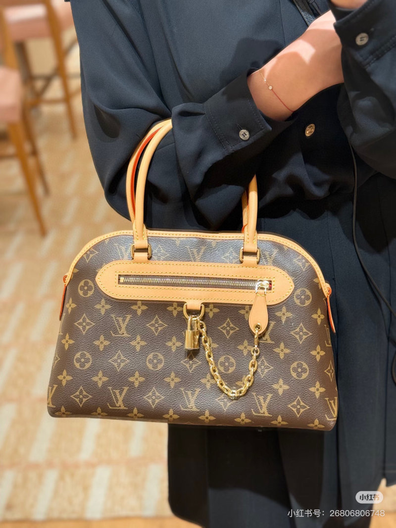 Louis Vuitton Monogram Canvas Bowling Bag Tan