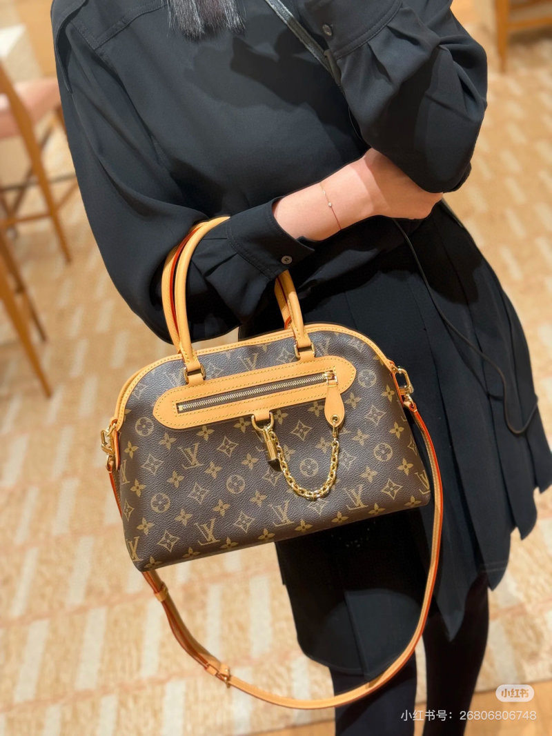 Louis Vuitton Monogram Canvas Bowling Bag Tan view