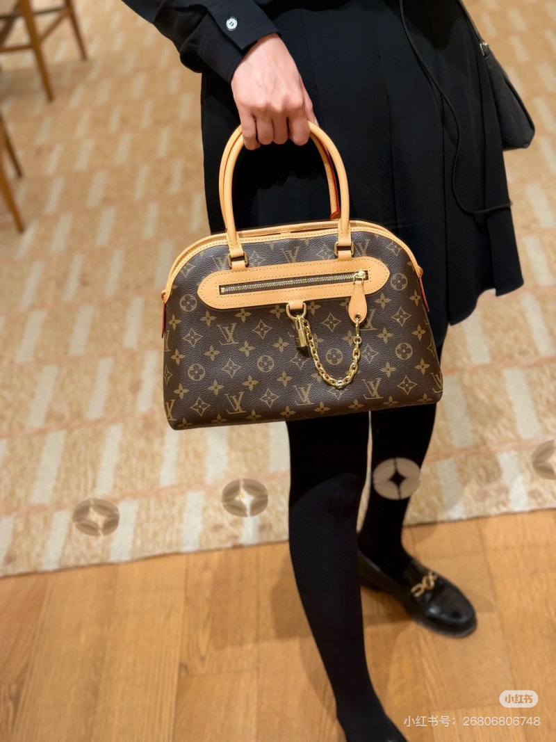 Louis Vuitton Monogram Canvas Bowling Bag Tan view