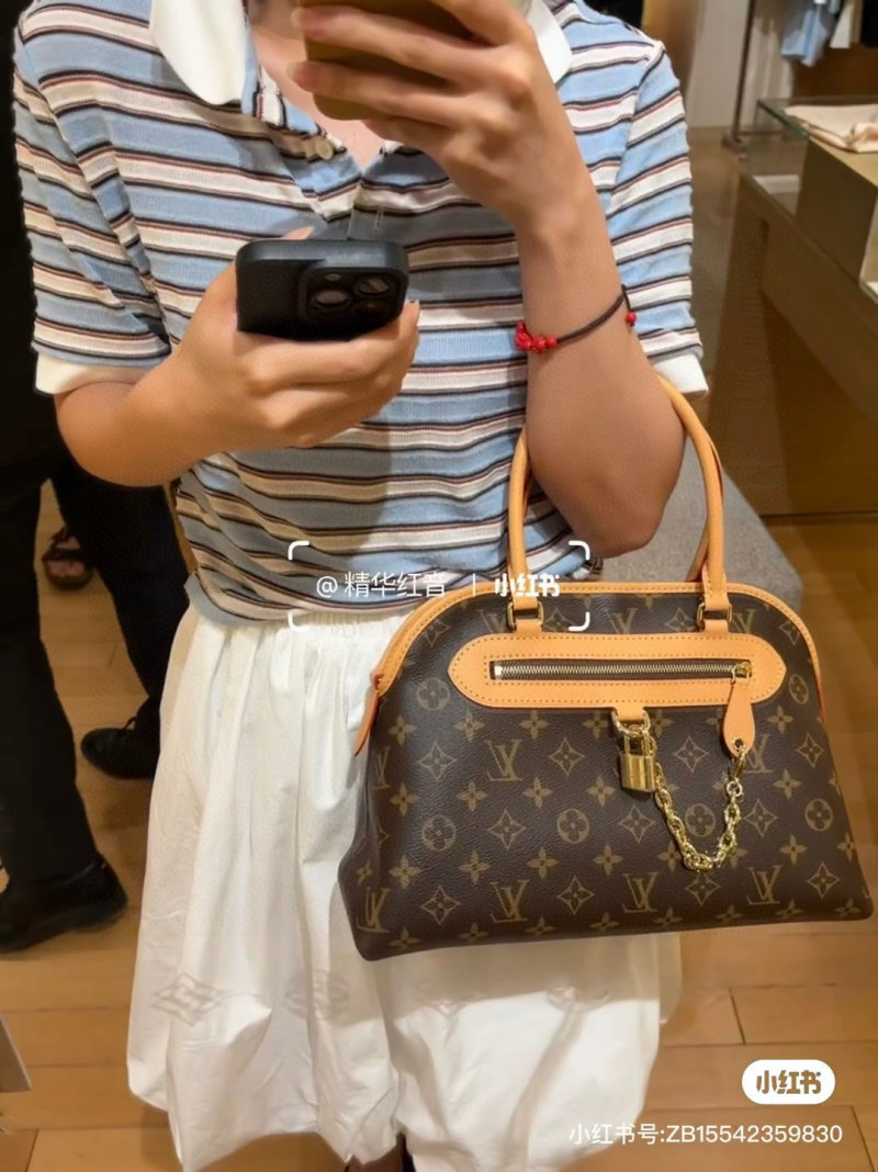 Louis Vuitton Monogram Canvas Bowling Bag Tan view