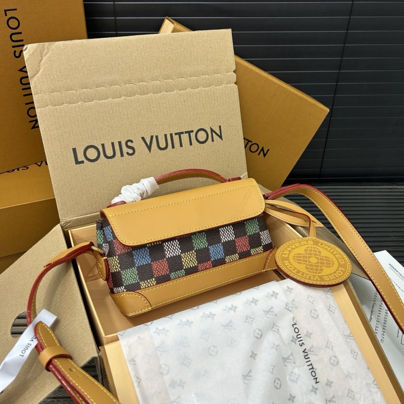 Louis Vuitton Steamer East West Damier Azur Crossbody Bag