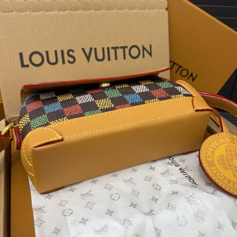 Louis Vuitton Steamer East West Damier Azur Crossbody Bag view