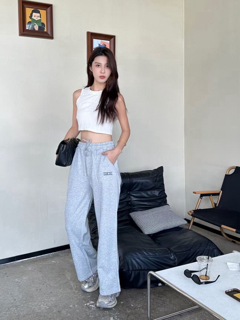 Dior Grey Logo Sweatpants view