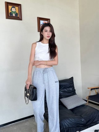 Dior Grey Logo Sweatpants view 4