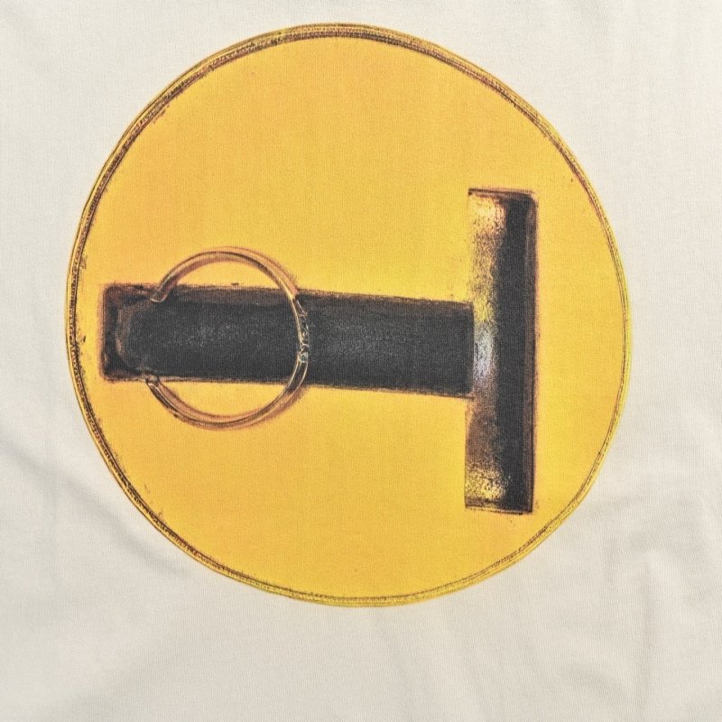 Vintage Smiley Face Graphic T-Shirt Cream view