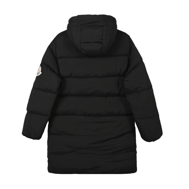 Black Puffer Down Jacket with Hood view