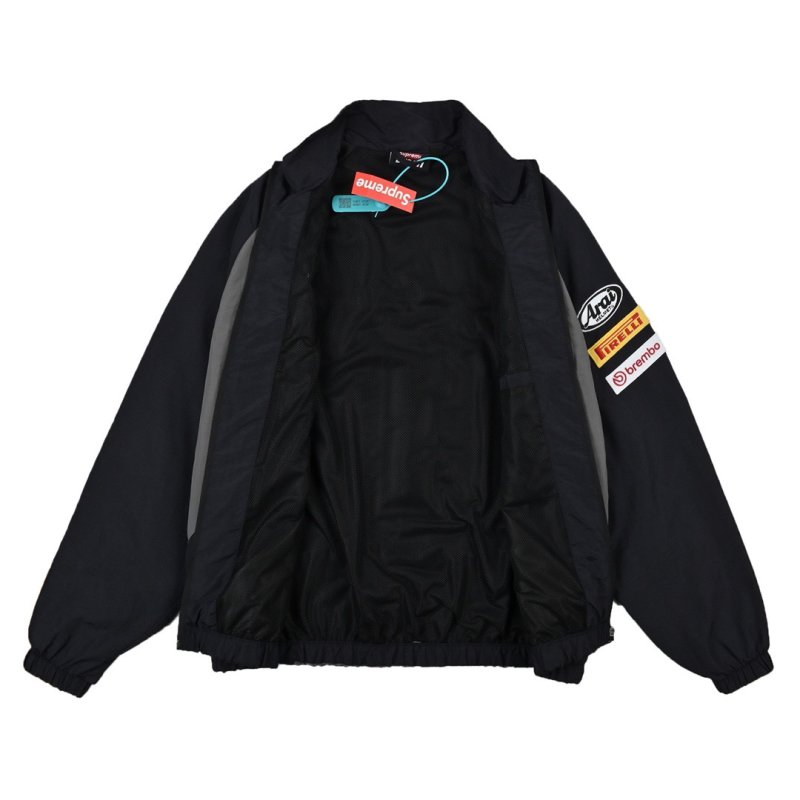 Ducati Black Reflective Stripe Windbreaker Jacket view