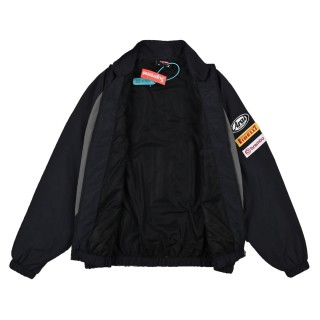 Supreme x Ducati Track Jacket Black Grey view 3