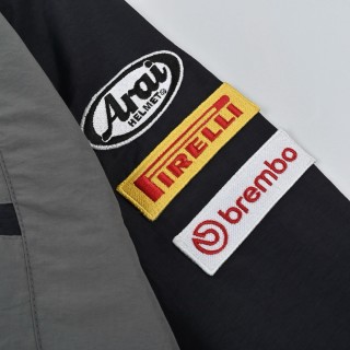Supreme x Ducati Track Jacket Black Grey view 6
