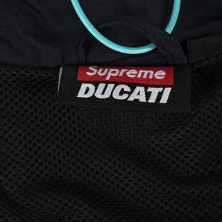 Supreme x Ducati Track Jacket Black Grey view 8