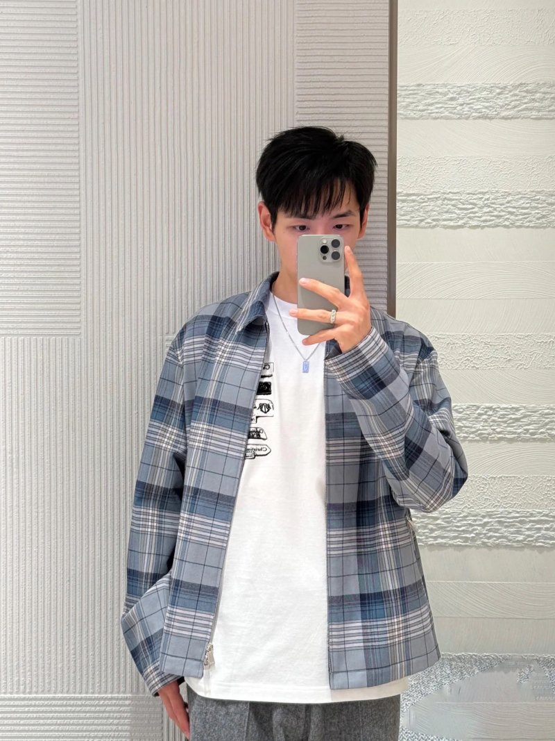 Blue Plaid Flannel Overshirt view