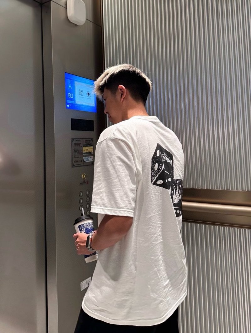 White Dice Graphic Short Sleeve T-Shirt view