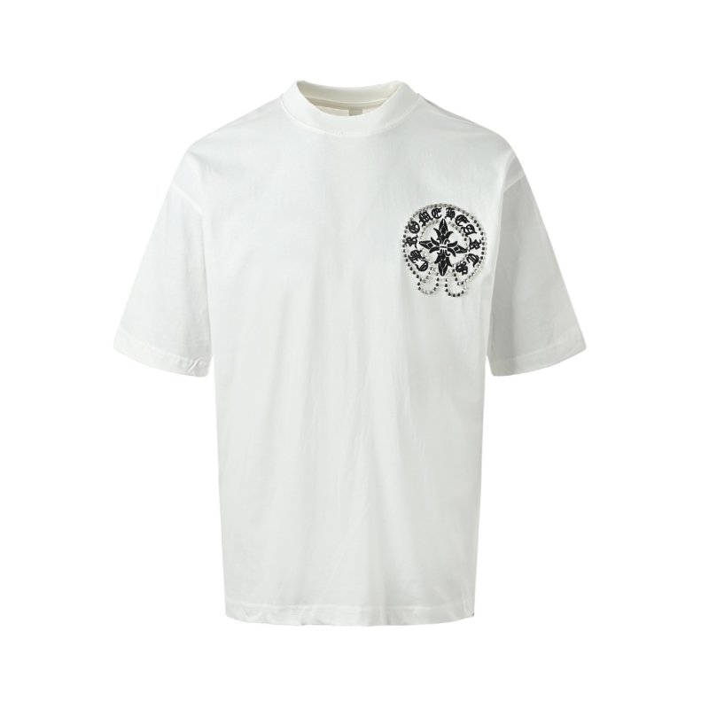 White Graphic Print Short Sleeve T-Shirt view