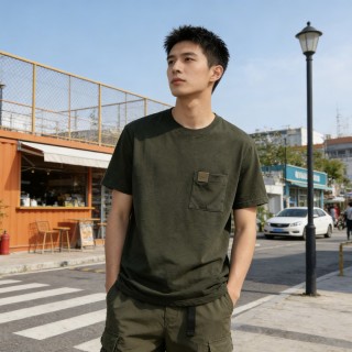 Carhartt Pocket T-Shirt Olive Green view 2