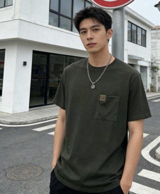 Carhartt Pocket T-Shirt Olive Green view 5
