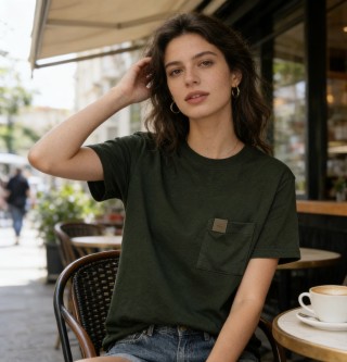 Carhartt Pocket T-Shirt Olive Green view 6