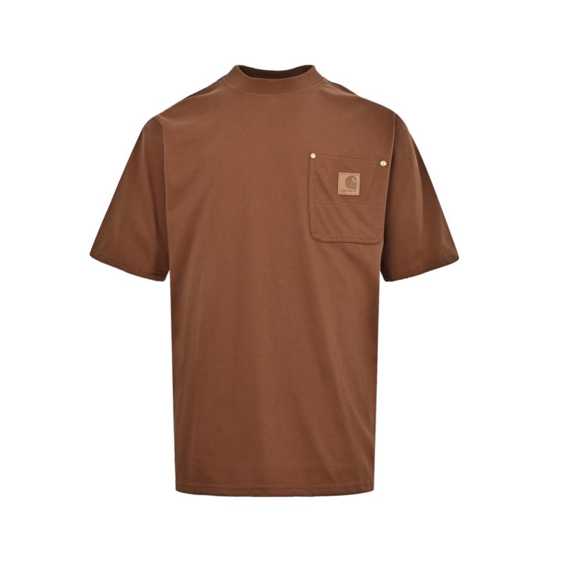 Essentials Women's Camel Oversized Pocket T-Shirt view