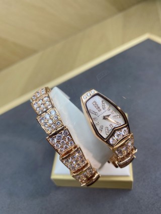 Bulgari Serpenti Rose Gold Diamond Watch view 2