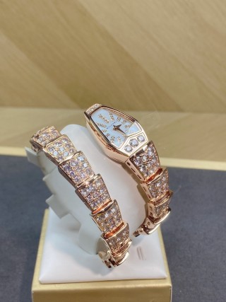 Bulgari Serpenti Rose Gold Diamond Watch view 7