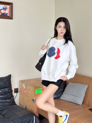 Moncler White Logo Sweatshirt view 3