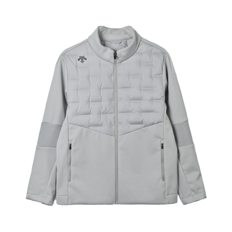 Descente Quilted Puffer Down Jacket – Grey view