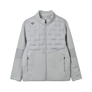 Descente Quilted Puffer Down Jacket – Grey view 3