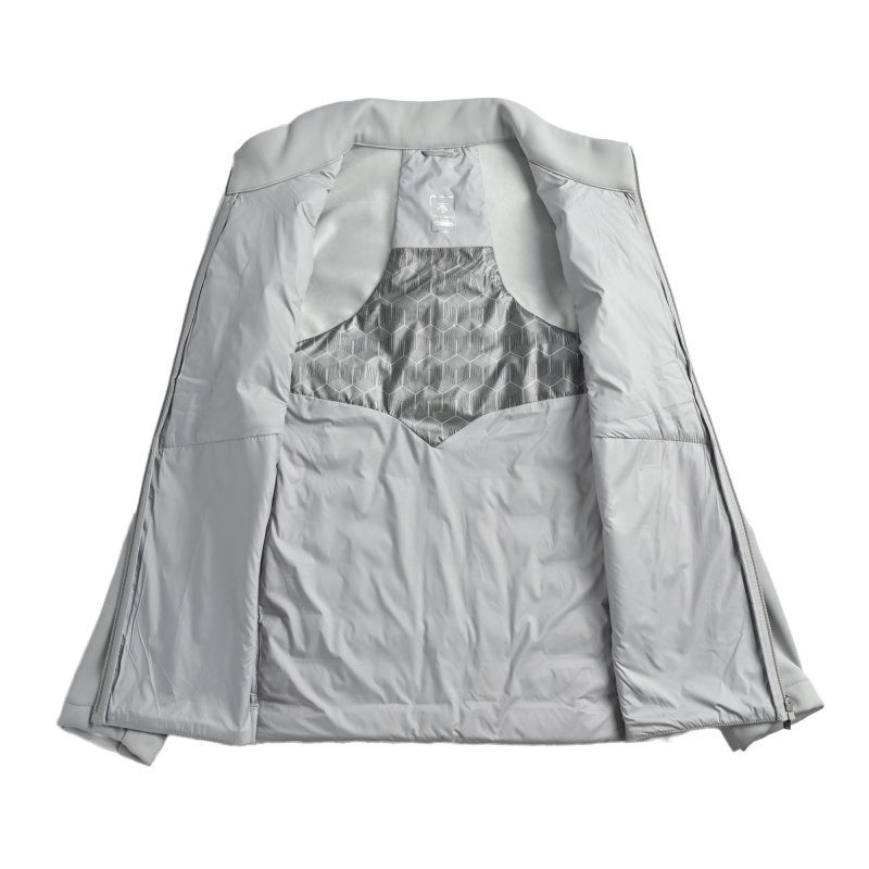 Descente Quilted Puffer Down Jacket – Grey view