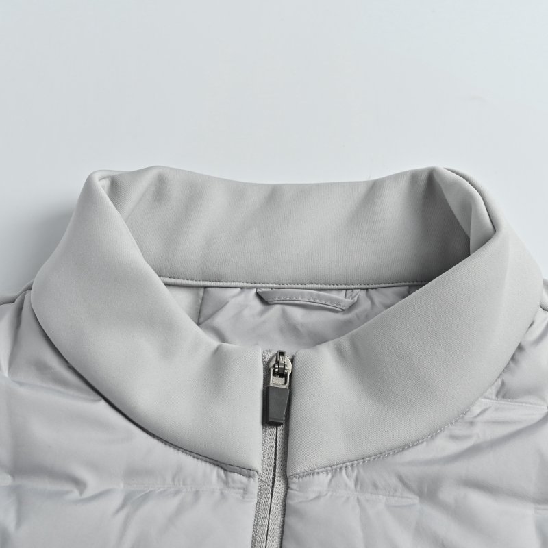 Descente Quilted Puffer Down Jacket – Grey view