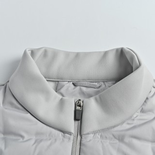 Descente Quilted Puffer Down Jacket – Grey view 6