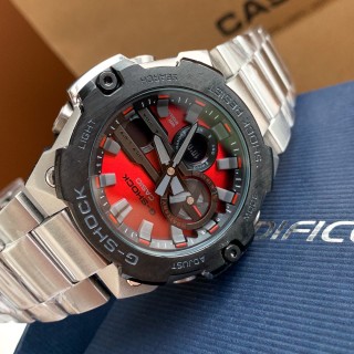 Casio G-Shock GST-B400 Steel Red Chronograph Watch view 6