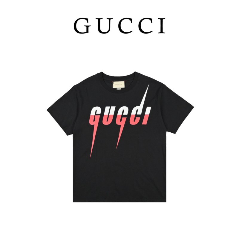Black Oversized Graphic Logo T-Shirt Red Print view