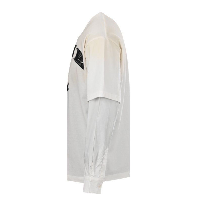 Acne Studios Distressed Logo Gym Long Sleeve T-Shirt White view