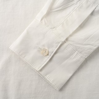 Acne Studios Distressed Logo Gym Long Sleeve T-Shirt White view 6