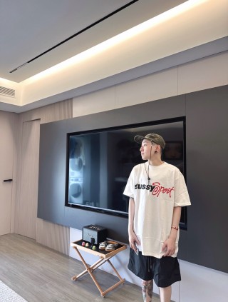 Stussy Sport White T-Shirt view 3