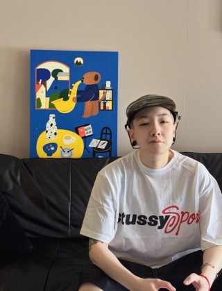 Stussy Sport White T-Shirt view 6