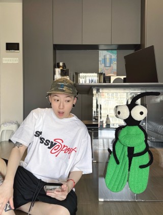 Stussy Sport White T-Shirt view 7