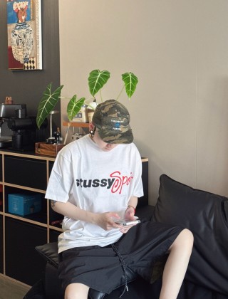Stussy Sport White T-Shirt view 8
