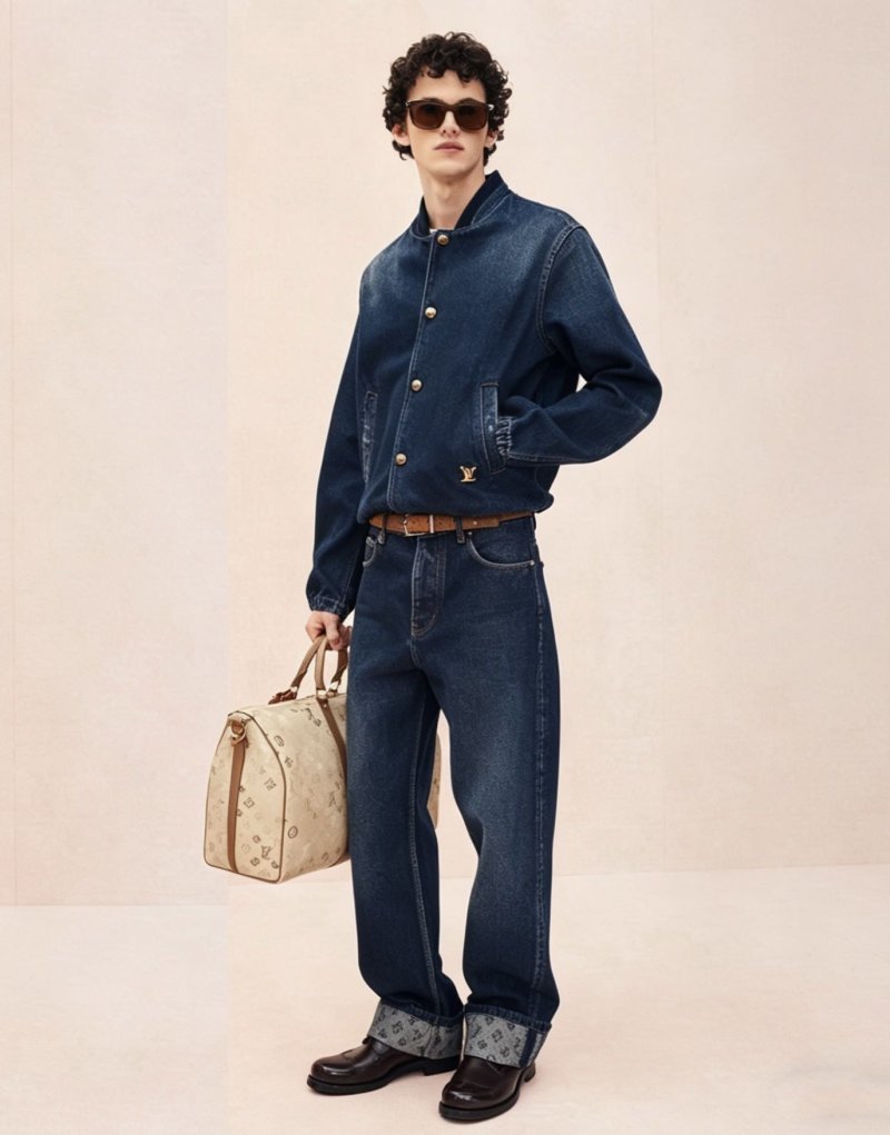 Louis Vuitton Monogram Cuff Dark Indigo Jeans view