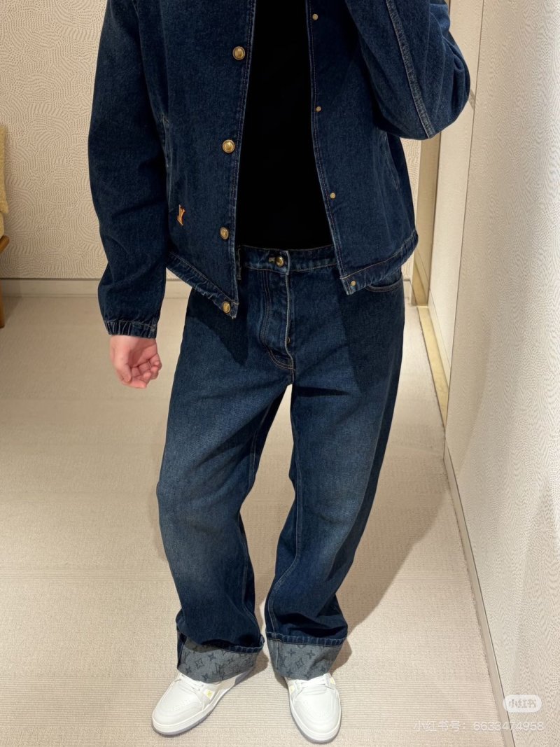 Louis Vuitton Monogram Cuff Dark Indigo Jeans view