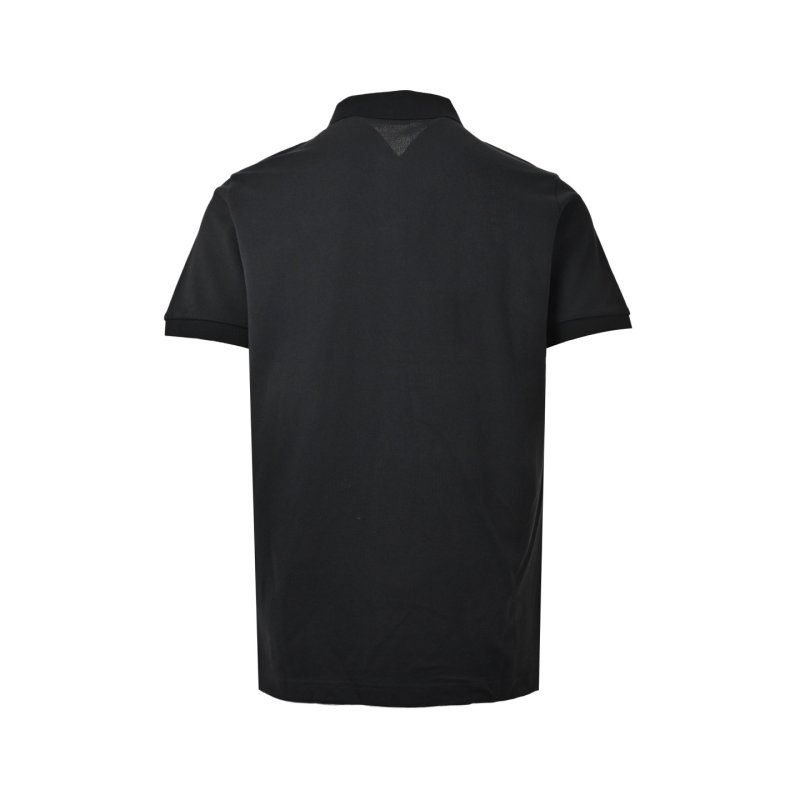 Moncler Black Polo Shirt with Signature Chest Logo view