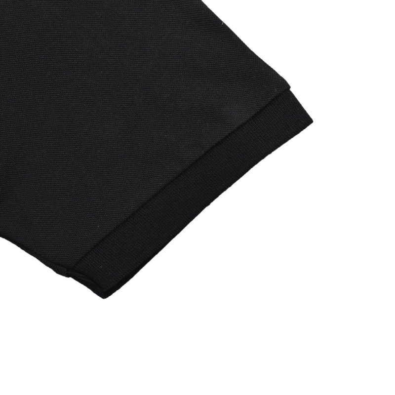 Moncler Black Polo Shirt with Signature Chest Logo view
