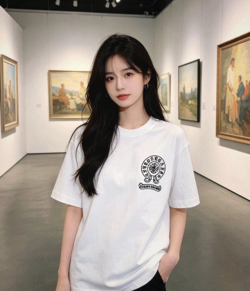 Chrome Hearts White Graphic Logo T-Shirt