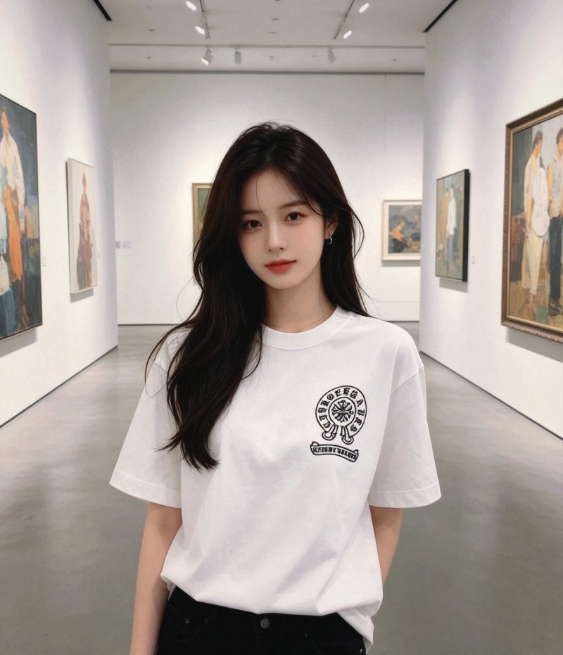 Chrome Hearts White Graphic Logo T-Shirt view