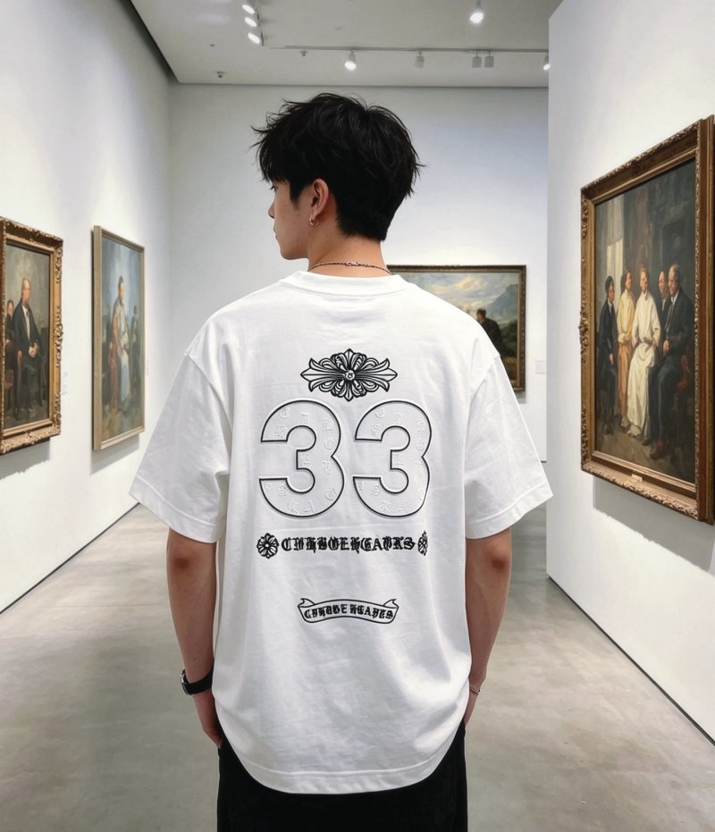 Chrome Hearts White Graphic Logo T-Shirt view