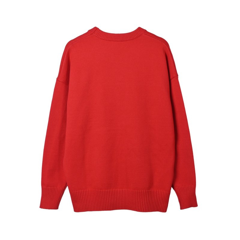 Red Heart Embroidered Wool Cardigan view