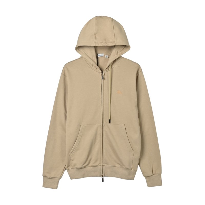 Beige Oversized Zip-Up Hoodie Jacket view
