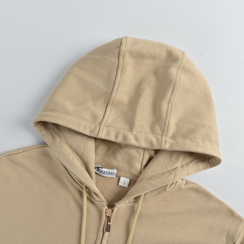 Beige Oversized Zip-Up Hoodie Jacket view