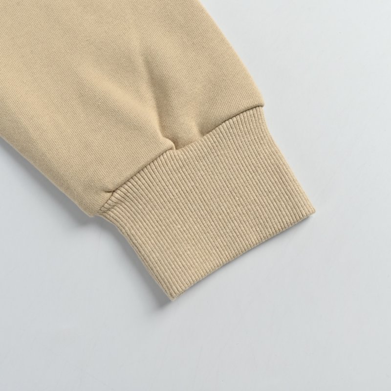 Beige Oversized Zip-Up Hoodie Jacket view