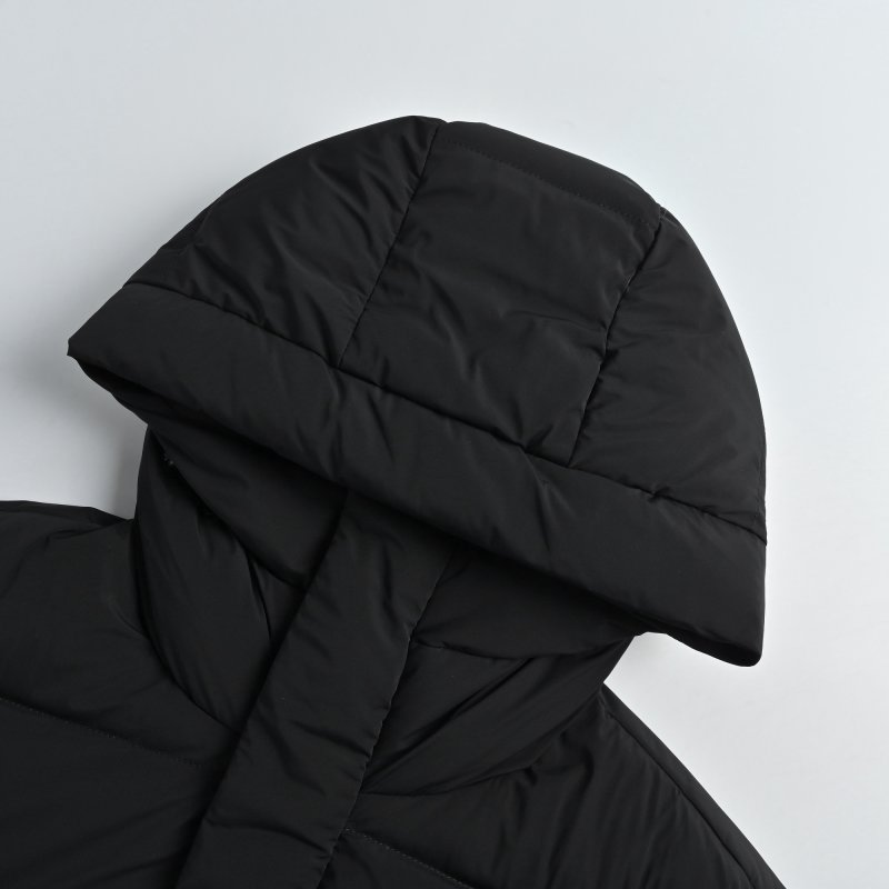 Black Puffer Down Jacket – Warm Winter Coat view