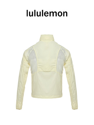 Lululemon Ventilated Mesh Sunscreen Jacket - Pale Yellow view 2